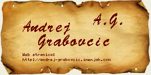 Andrej Grabovčić vizit kartica